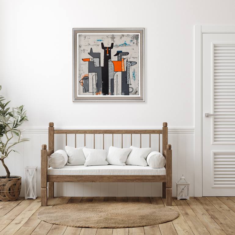 Original Abstract Graffiti Painting by Natallia Price