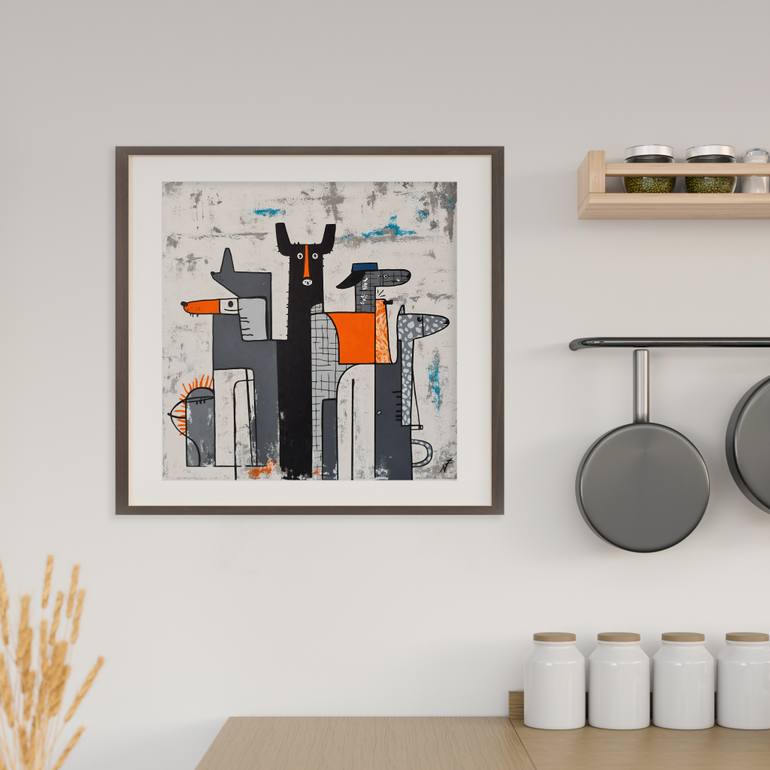 Original Abstract Graffiti Painting by Natallia Price