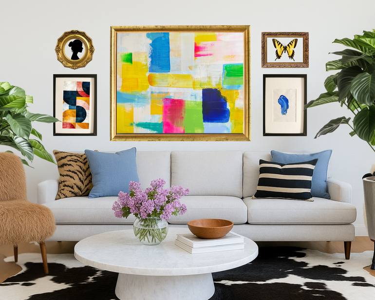 Original Abstract Expressionism Abstract Painting by Court Haze