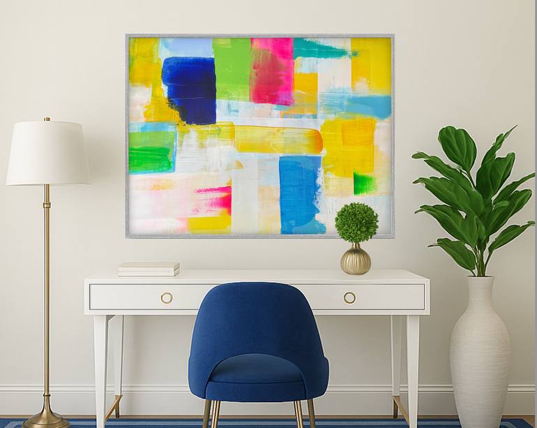 Original Abstract Expressionism Abstract Painting by Court Haze