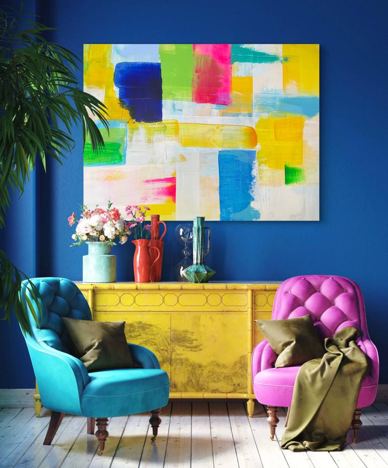 Original Abstract Expressionism Abstract Painting by Court Haze