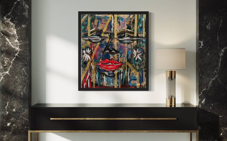 Original Abstract Expressionism Abstract Painting by Marie Claire Db