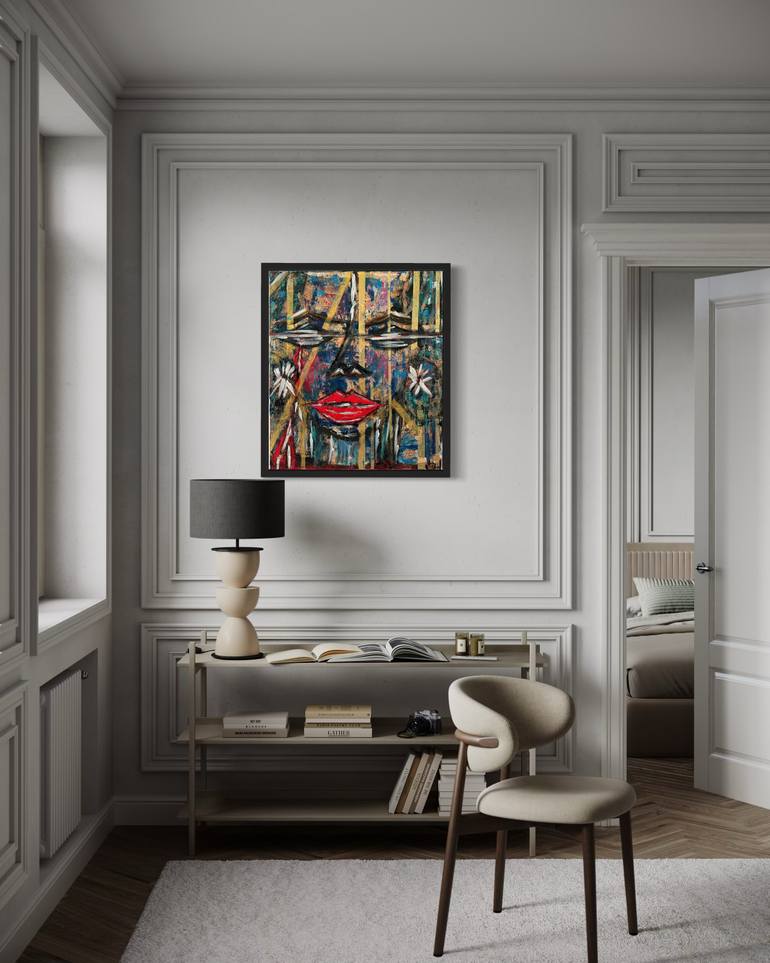 Original Abstract Expressionism Abstract Painting by Marie Claire Db