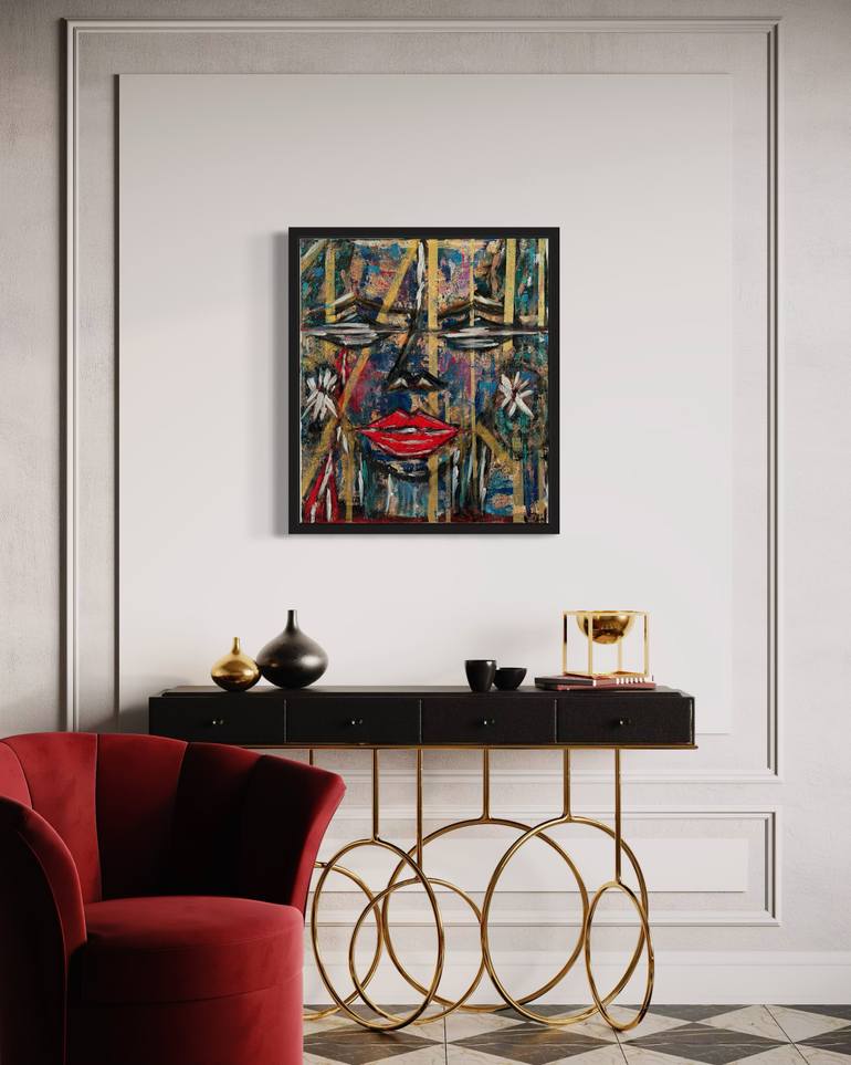 Original Abstract Expressionism Abstract Painting by Marie Claire Db