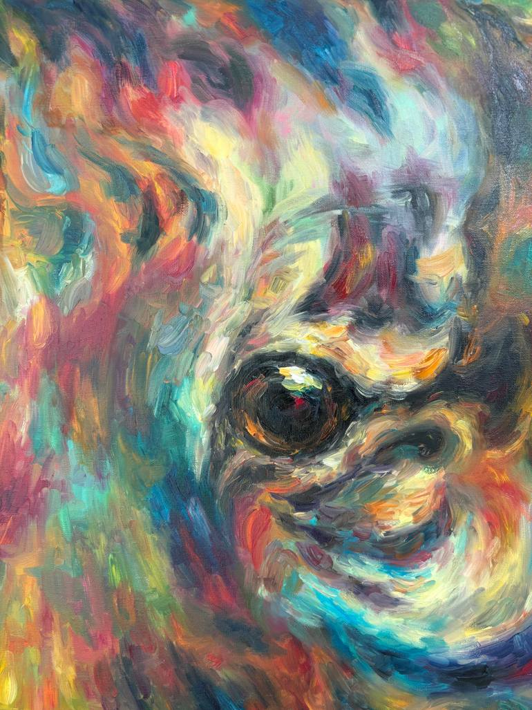 Original Abstract Expressionism Animal Painting by Heejae Kim