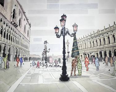 Original Contemporary Architecture Paintings by Rebecca Kanfer