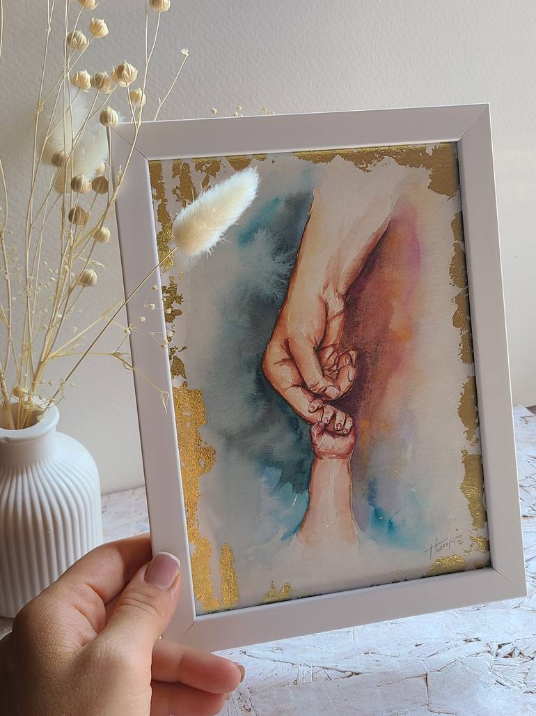 Original Conceptual Family Painting by Tatiana Paskar