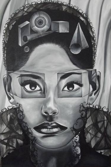 Original Abstract Fashion Paintings by Mbeng Pouka