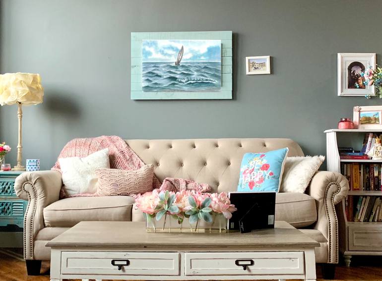 Original Contemporary Water Painting by Thanchita Pankong