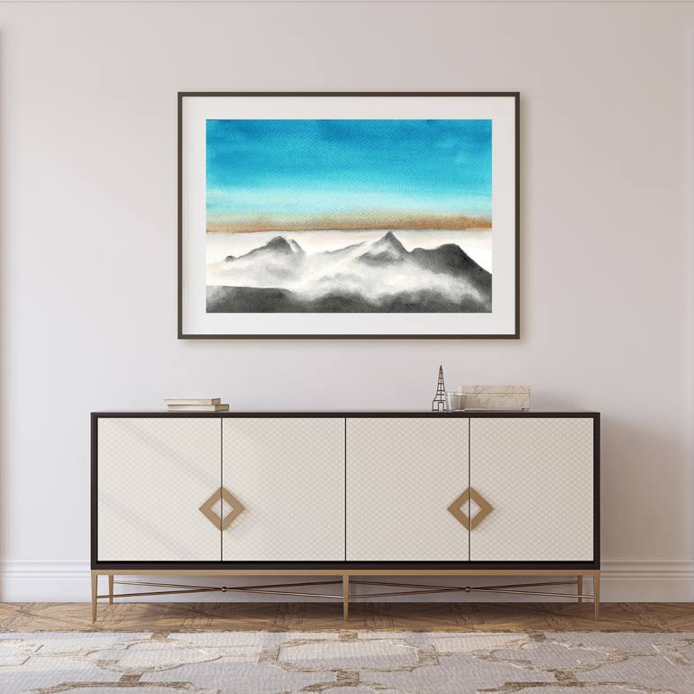 Original Contemporary Landscape Painting by Thanchita Pankong