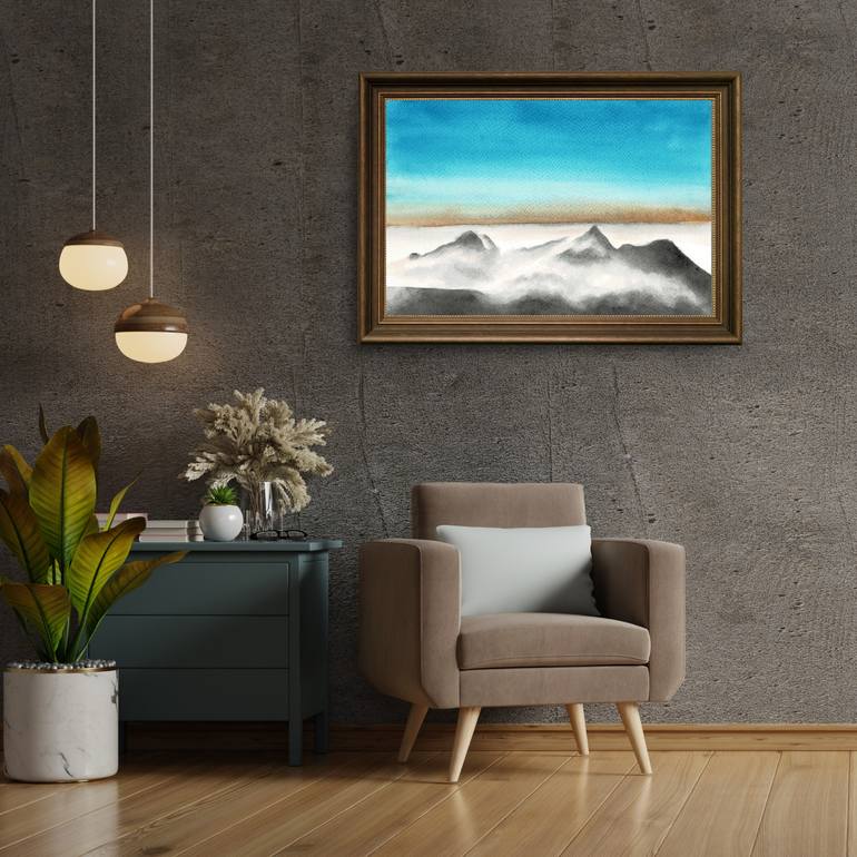 Original Contemporary Landscape Painting by Thanchita Pankong