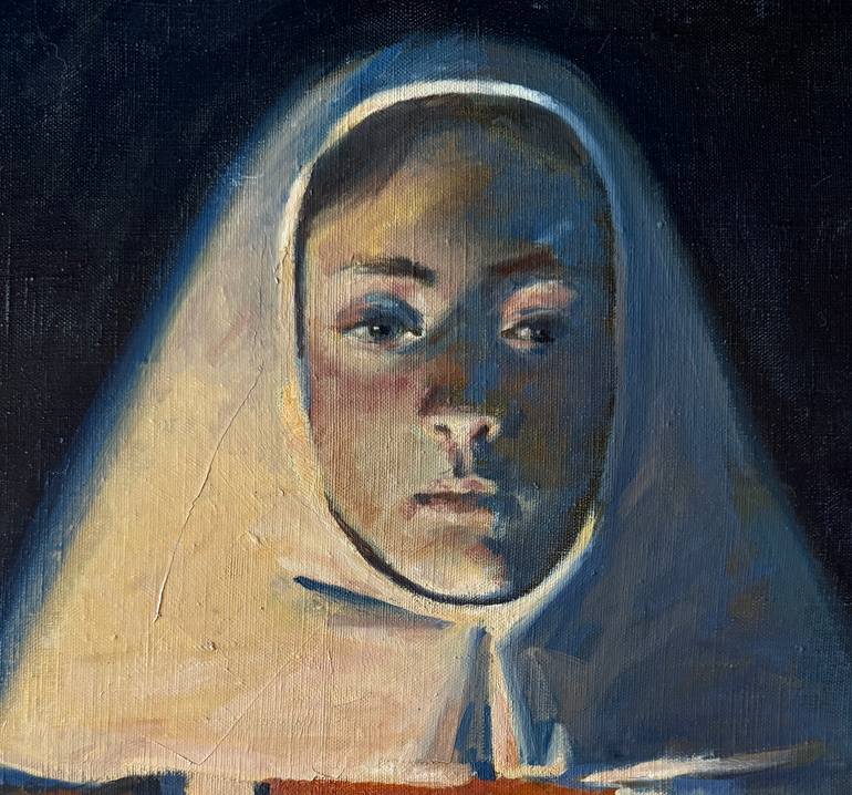 Original Realism People Painting by Alevtina Gorkina