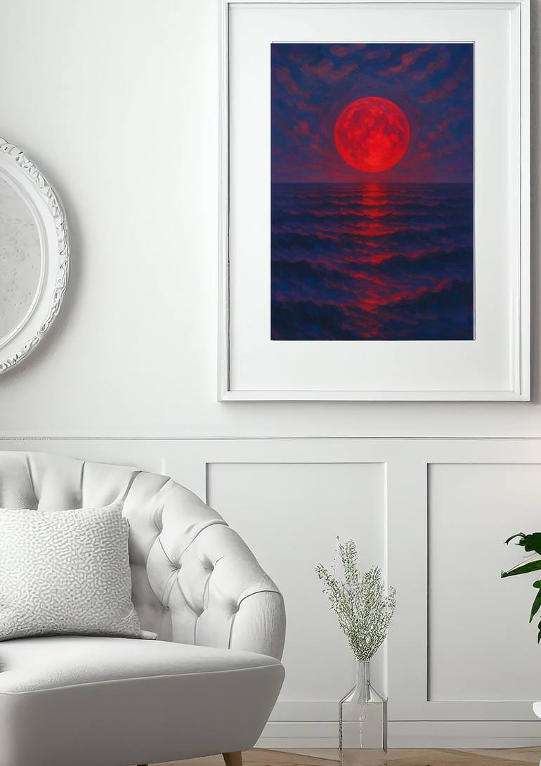 Original Abstract Seascape Digital by Liv Solara