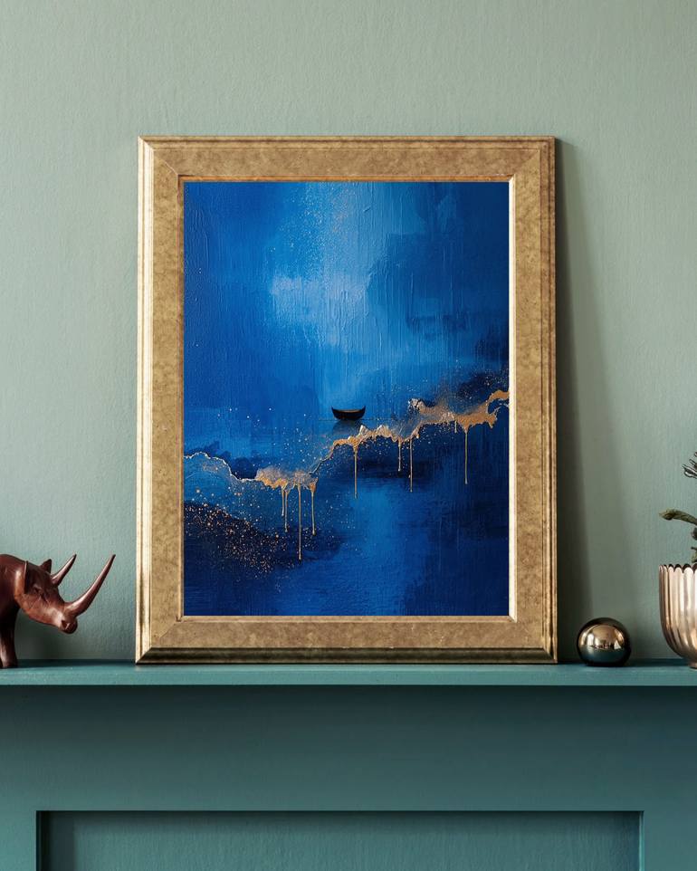 Original Abstract Seascape Digital by Liv Solara