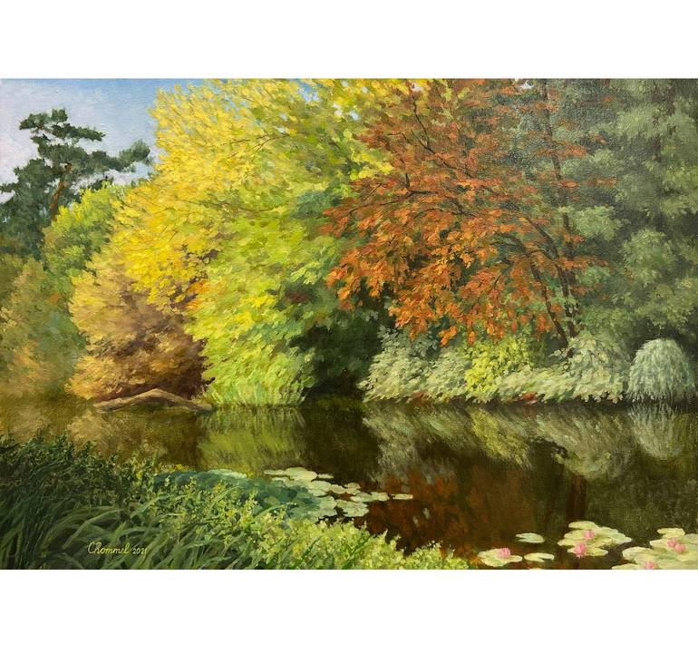 Original Classicism Landscape Painting by Christina Rommel