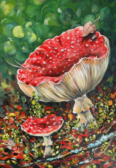 Original Realism Botanic Paintings by Sultan Aubekerov