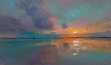 Original Photorealism Seascape Paintings by Sultan Aubekerov