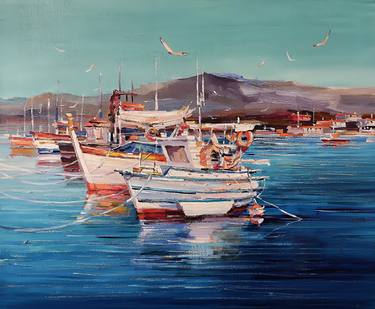 Original Realism Seascape Paintings by Sultan Aubekerov