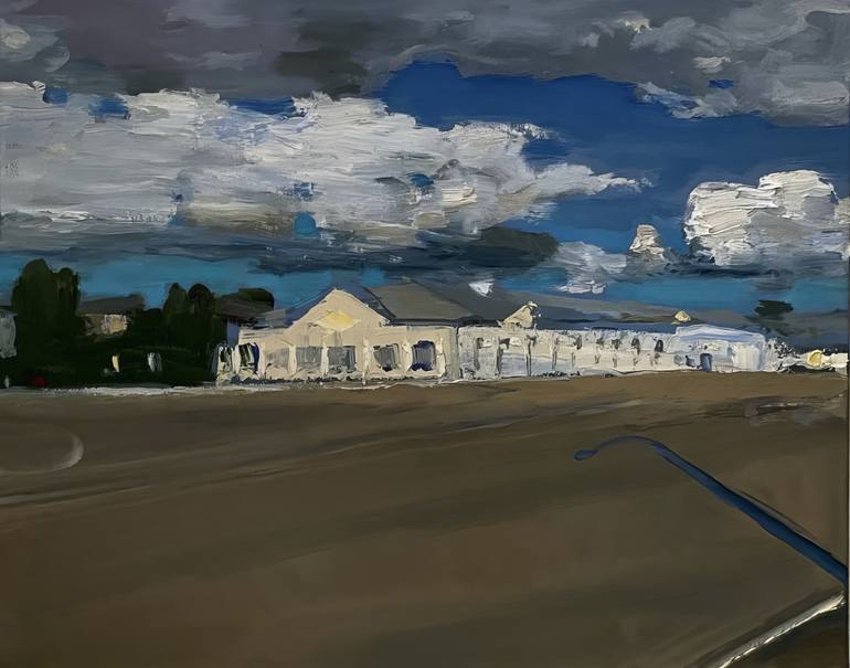 Original Classicism Architecture Painting by Sultan Aubekerov