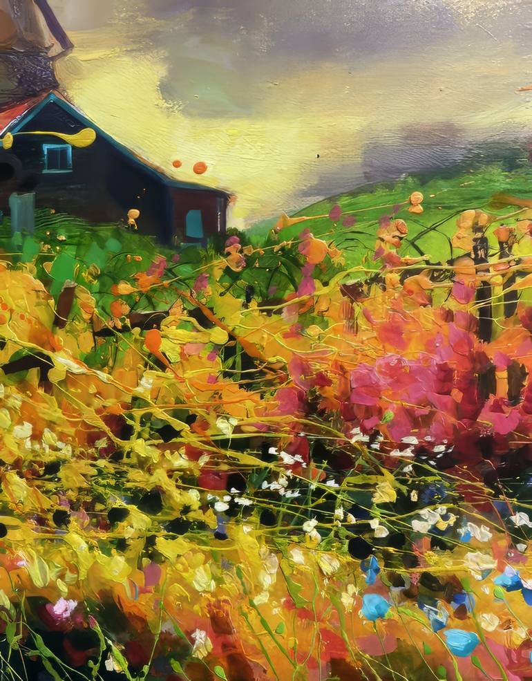 Original Realism Landscape Painting by Sultan Aubekerov