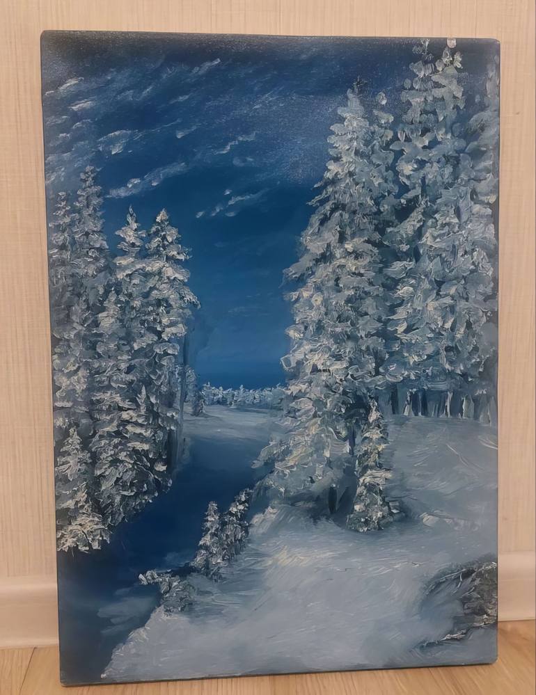 Original Realism Landscape Painting by Sultan Aubekerov