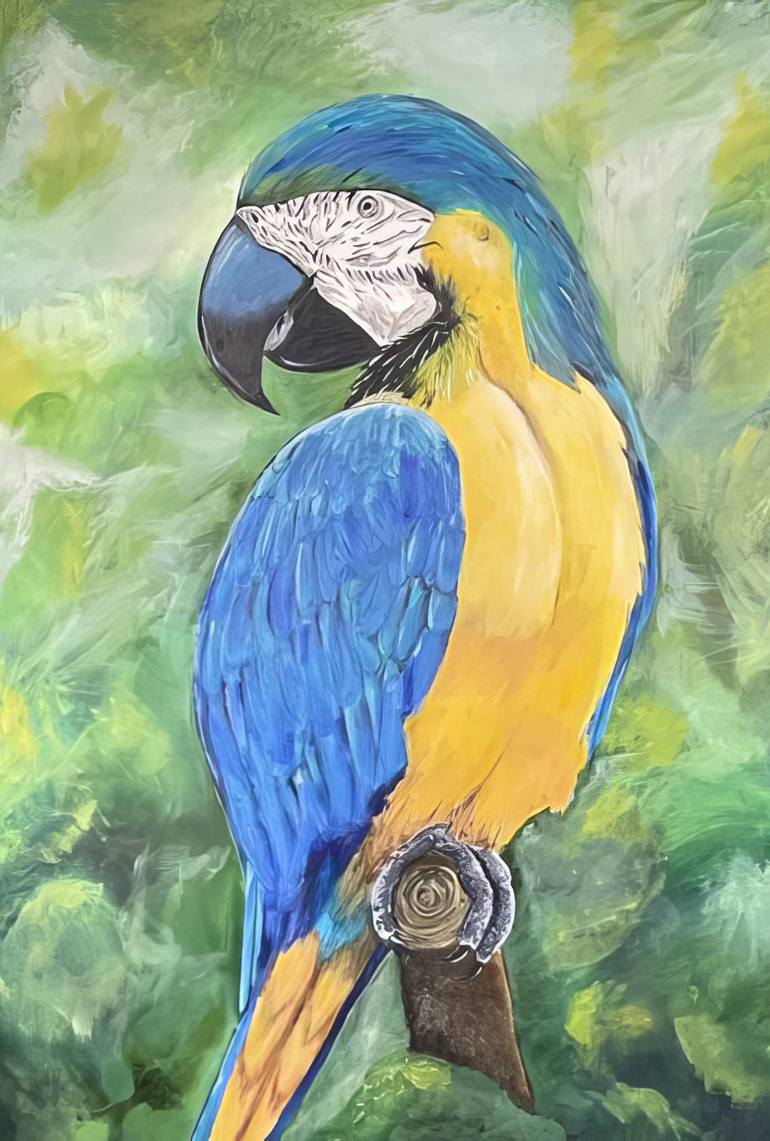 Original Realism Animal Painting by Sultan Aubekerov