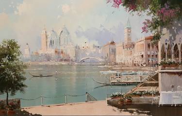 Original Classicism Landscape Painting by Sultan Aubekerov