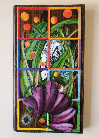 Original Contemporary Animal Mixed Media by Maria A Brito