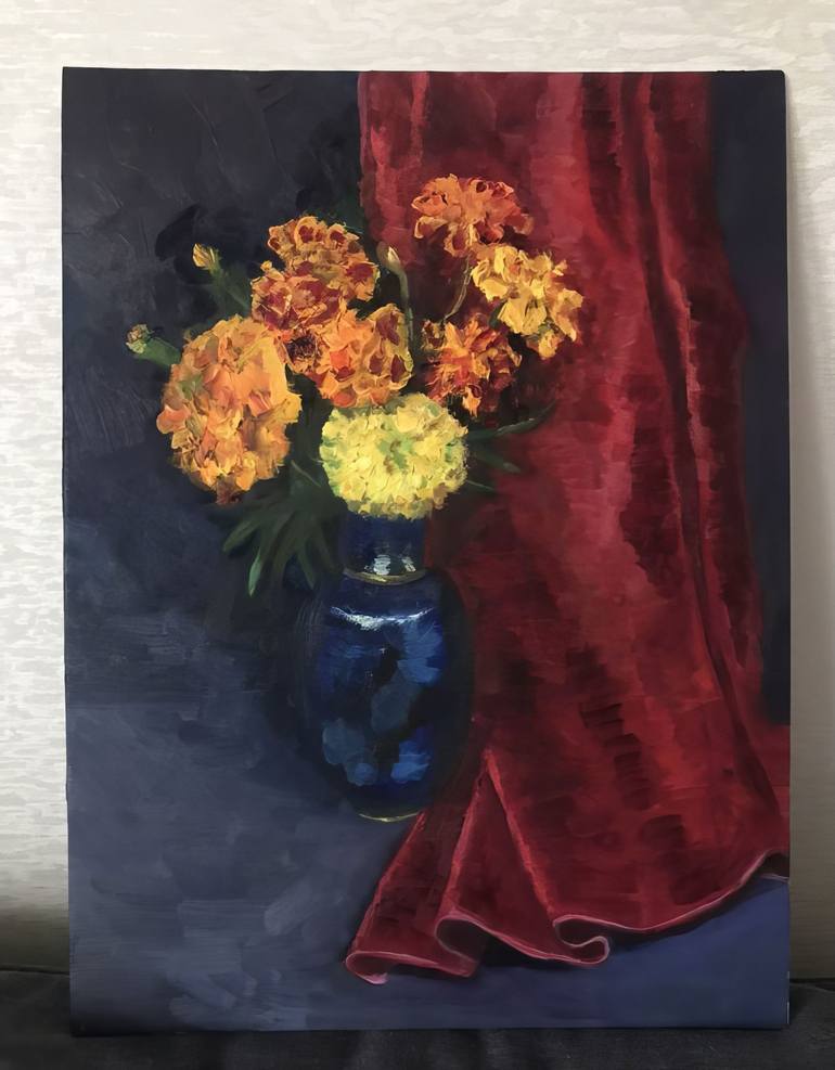 Vibrant Conversations of Cherished Moments Original Painting by yelena ipatko