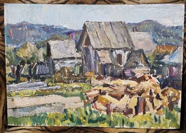 Original Expressionism Rural Life Painting by Yelena Ipatko