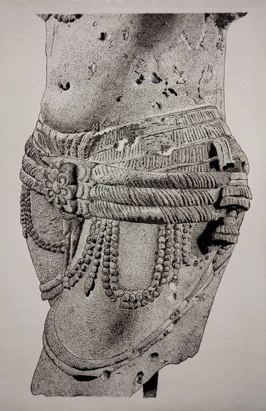 Original Black & White Classical Mythology Drawings by Jahanvi Goel