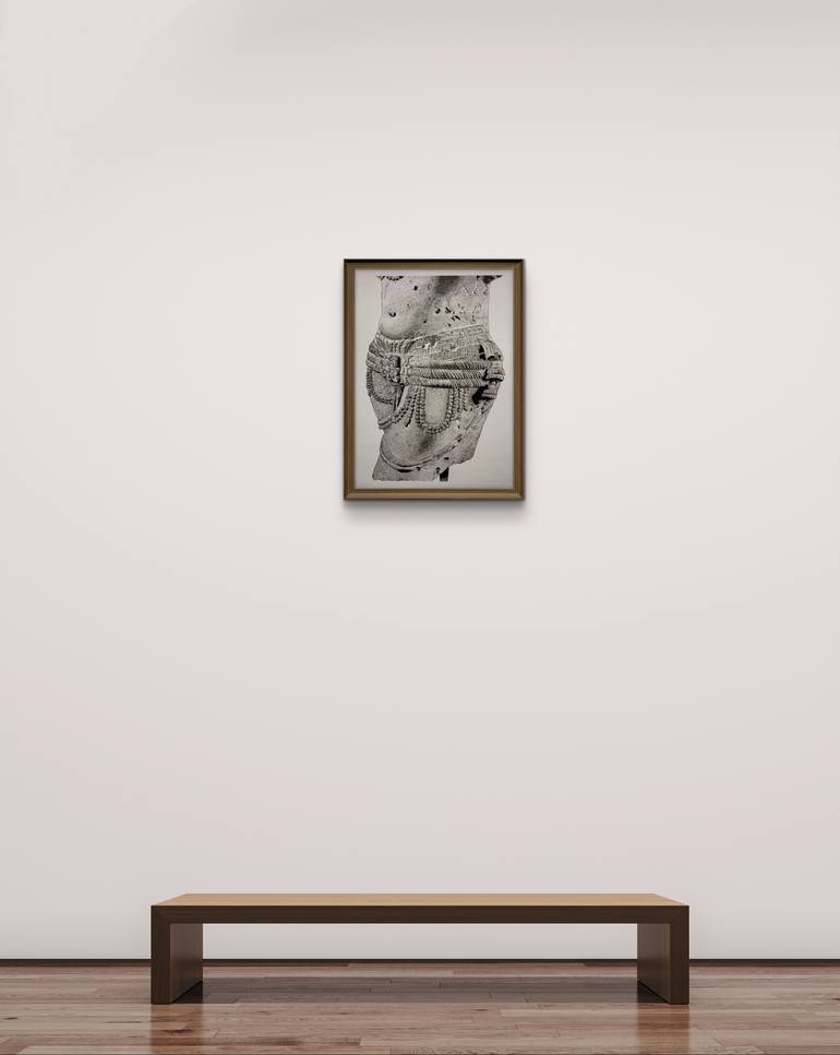 Original Black & White Classical Mythology Drawing by Jahanvi Goel