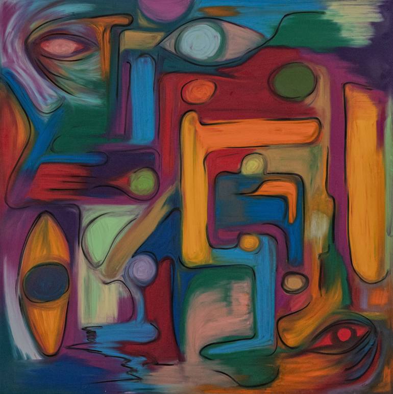 Print of Color Field Painting Abstract Drawings by Jong Hui Lee
