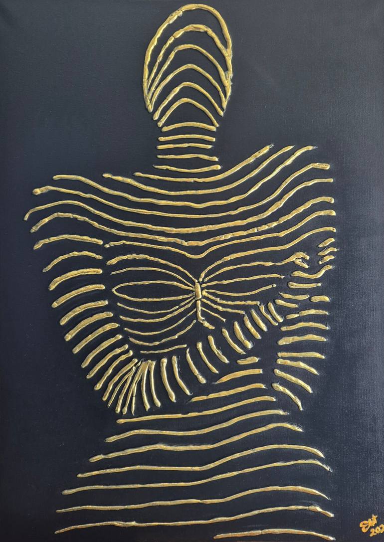 Original Art Deco Body Painting by Gavriliuc Andreea