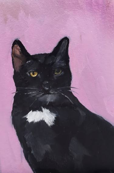 Original Impressionism Cats Paintings by Darya Yashmetova