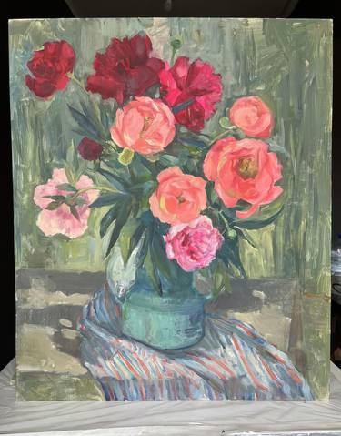 Original Impressionism Floral Painting by Darya Yashmetova