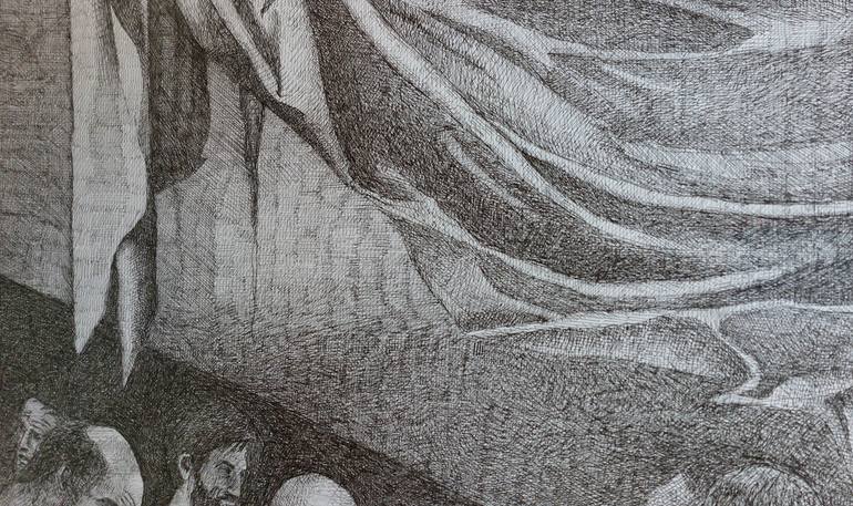 Original Classicism Religion Drawing by Enrique Garcia Puentes