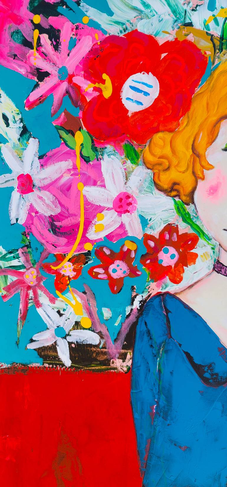 Original Expressionism Women Painting by Cheol Jin Lee