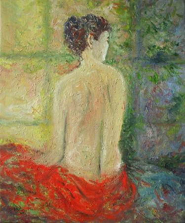 Print of Impressionism Nude Paintings by Animesh Roy
