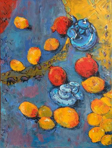Print of Expressionism Still Life Paintings by Animesh Roy