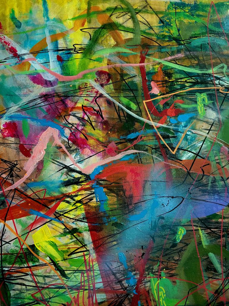 Original Abstract Painting by Detlef Gotzens