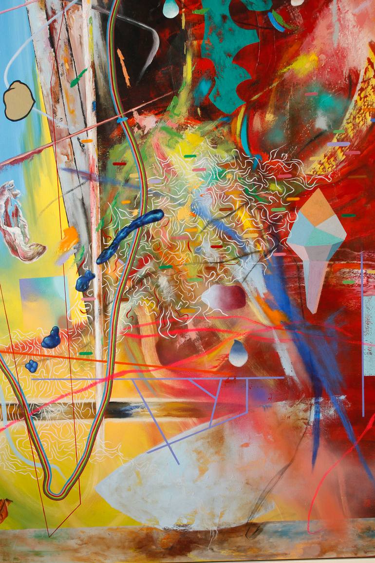Original Abstract Painting by Detlef Gotzens