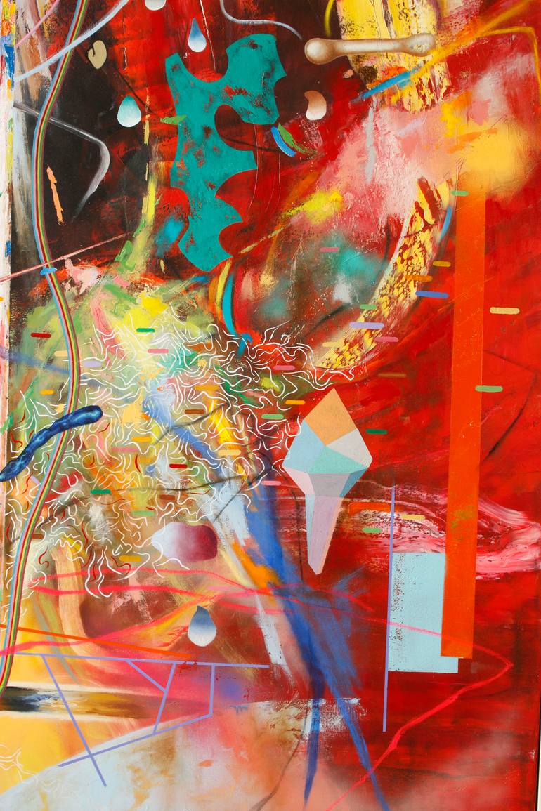 Original Abstract Painting by Detlef Gotzens
