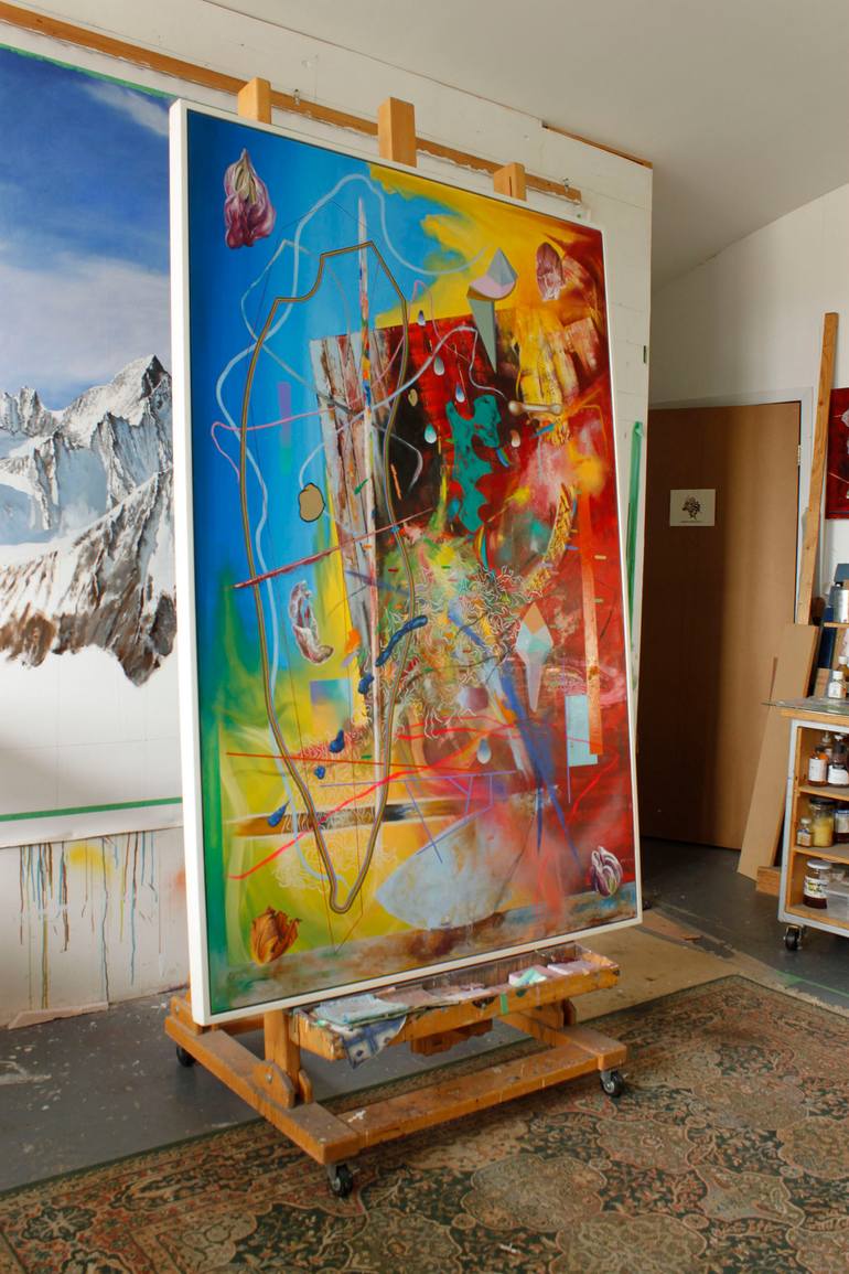 Original Abstract Painting by Detlef Gotzens