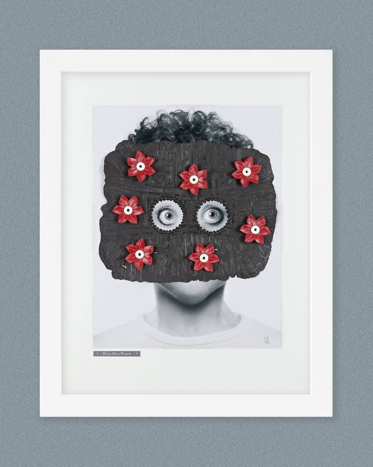 Original Contemporary People Mixed Media by Maria Elena Reverte