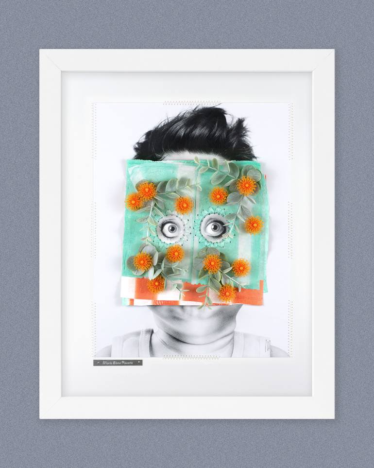 Original Contemporary People Mixed Media by Maria Elena Reverte