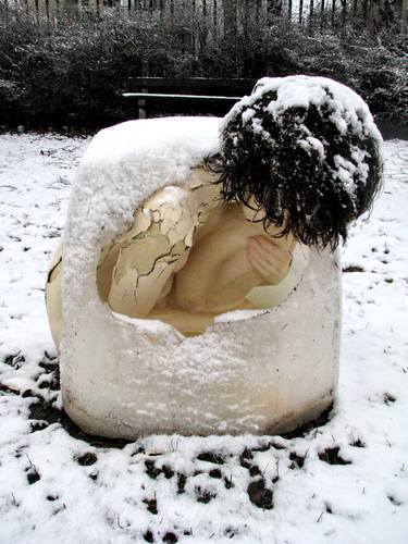 Original Surrealism Nude Sculpture by Natália Zavaďáková