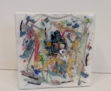 Original Abstract Expressionism Abstract Mixed Media by Kristie Murphy