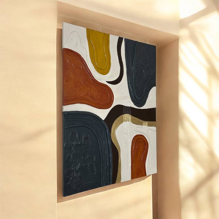 Original Minimalism Abstract Painting by Helena Fil