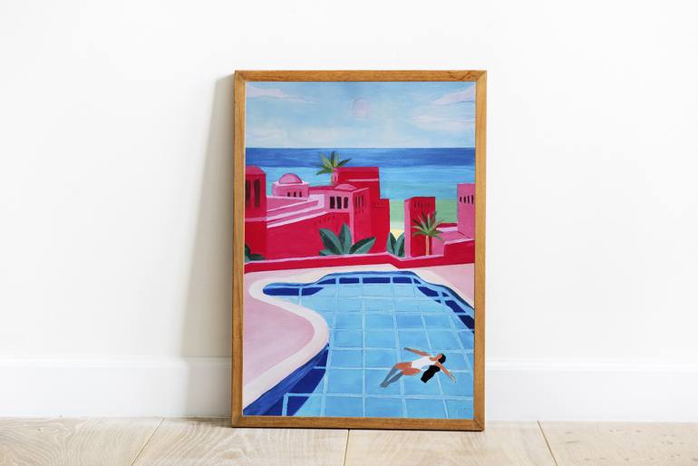 Original Figurative Travel Painting by Petra Lizde